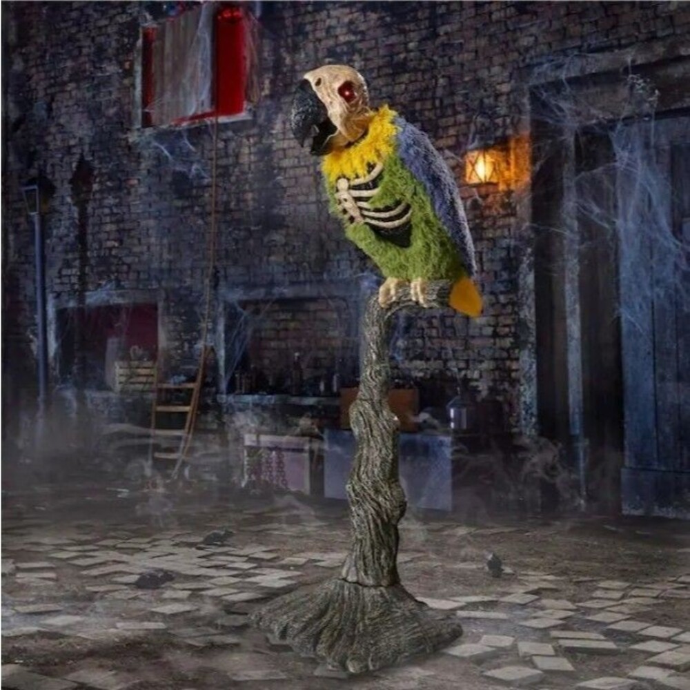 5FT Dead Water Animated LED Rotwing Parrot Animatronic Home Depot 2026